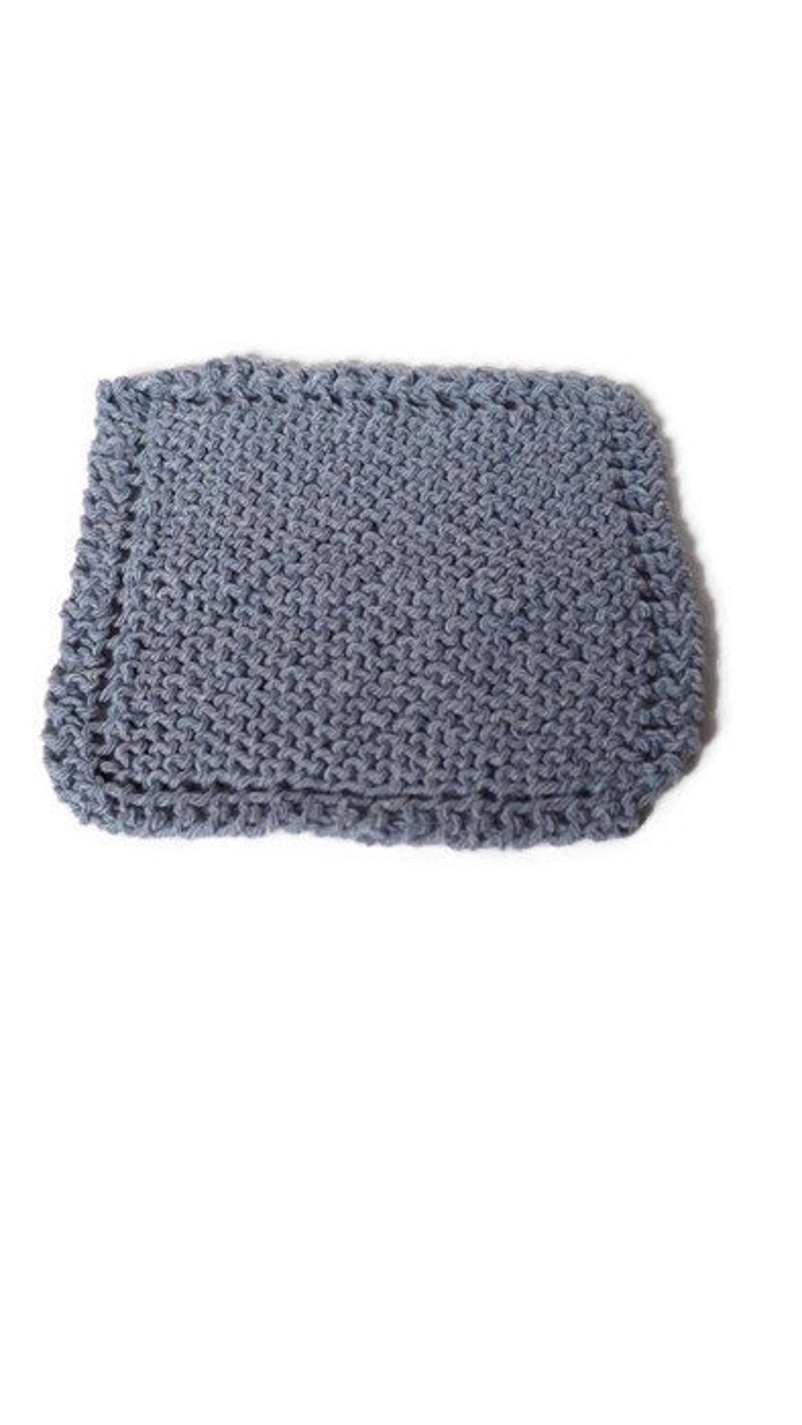 Blue Gray Hand Towel With Dishcloth/washcloth Kitchen and Etsy