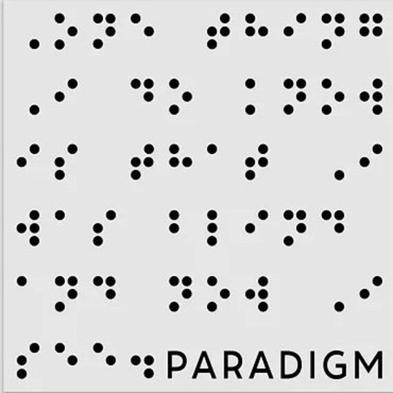 Braille Transparent Sticker Etsy