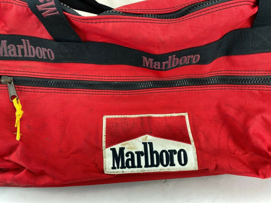 Vintage Marlboro Rolling Duffel Bag Unlimited Gear Etsy