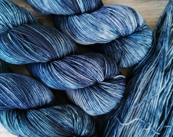 INSIDE OUT on handdyed Merino Prima Sock Yarn Fingering Weight