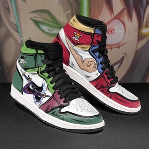 Zoro Skate Sneakers One Piece Series Custom Anime Shoes  Reallgraphics