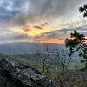 Mountain Landscape photography, Shenandoah National Park, nature print, healing nature gift