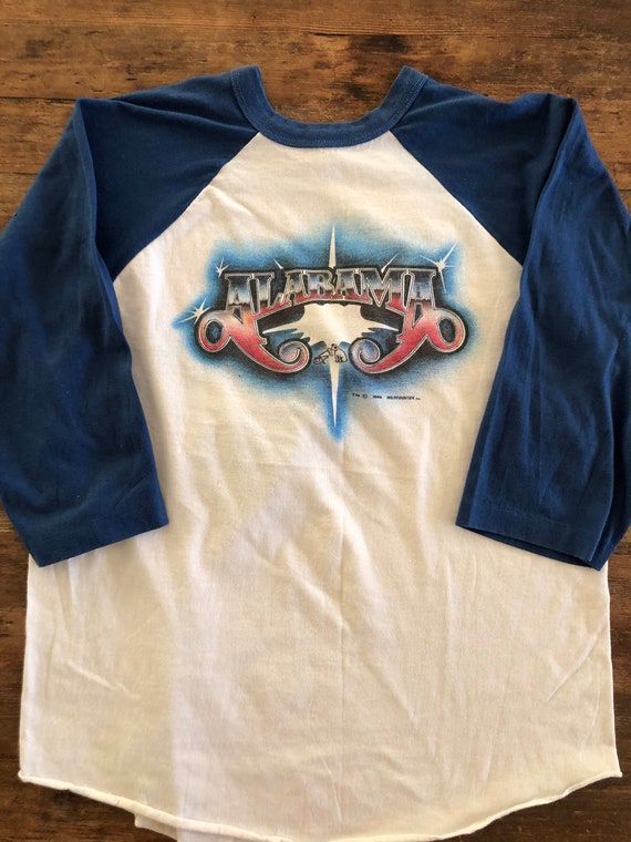 Vintage 84 Alabama Roll On Tour Baseball Jersey Si