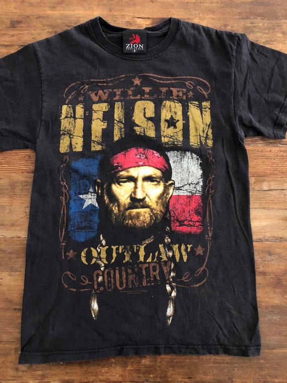 Vintage Willie Nelson Outlaw Country Tee Small