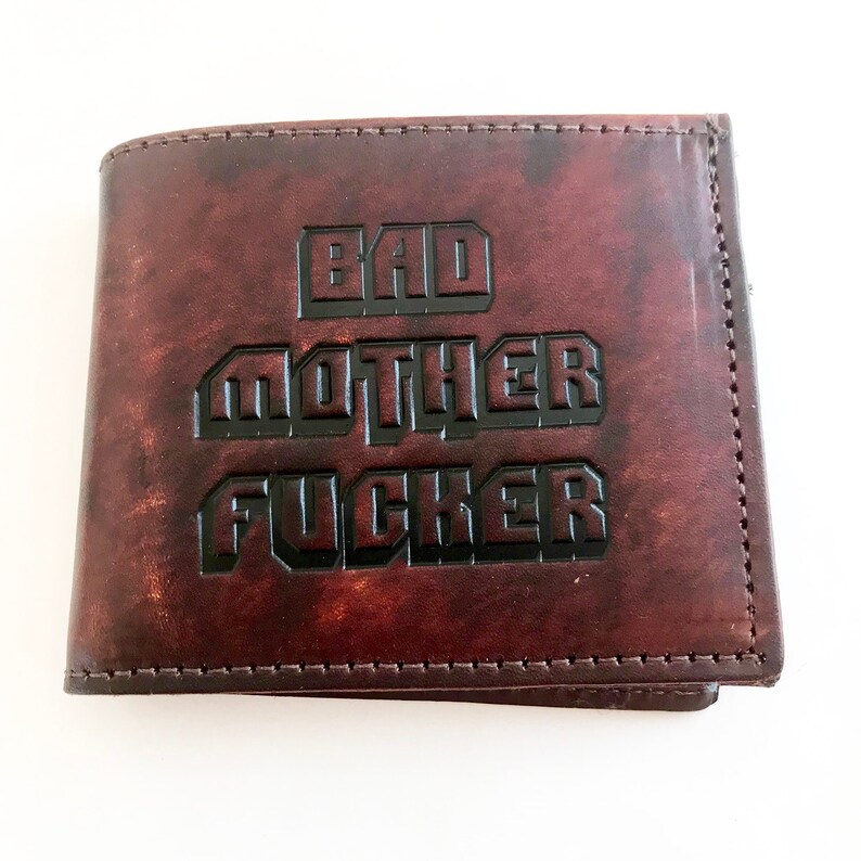 Bad Mother Fucker Leather BiFold Wallets