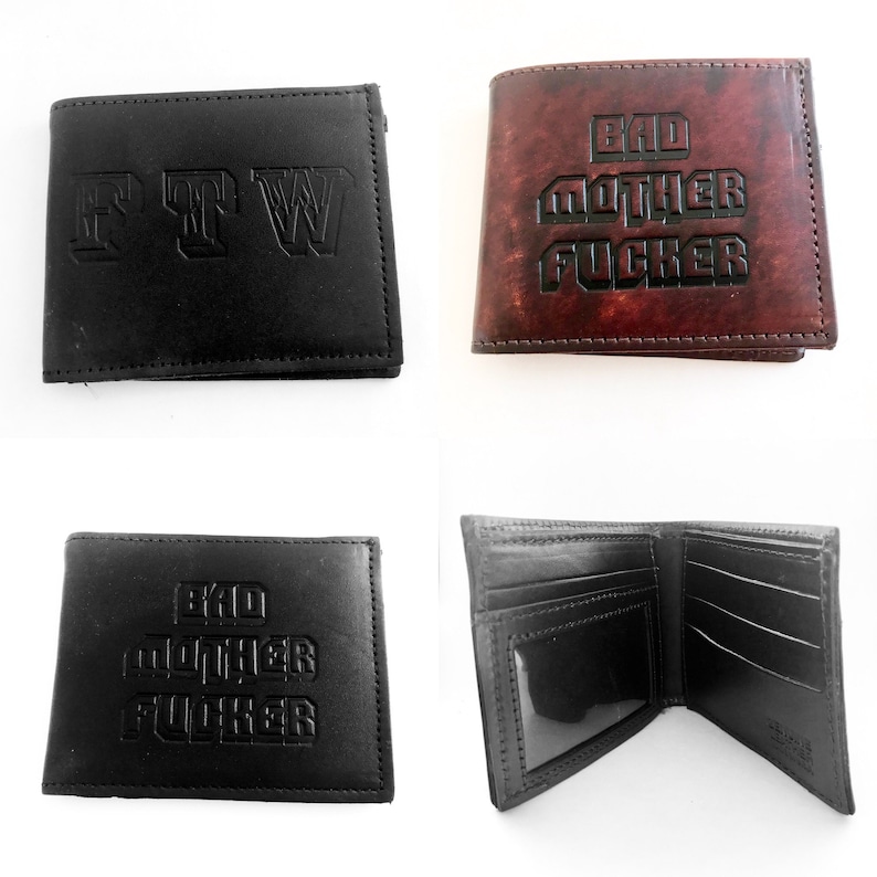 Bad Mother Fucker Leather BiFold Wallets