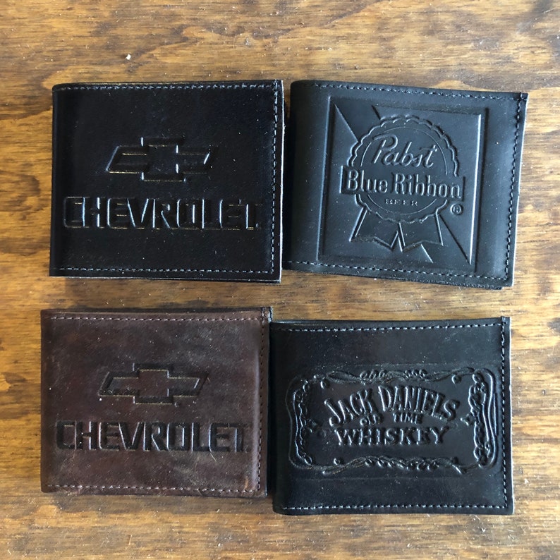 Leather BiFold Wallets Assorted Designs LOOK