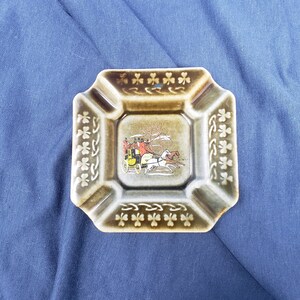 Vintage Mid Century Shamrock WADE Irish Porcelain Ashtray