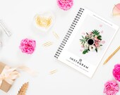Instagram Planner, Weekly Calendar,  Monthly Goal Tracker and Post Organizer for Social Media (8.5"x11")