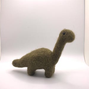 Green Felted Dinosaur