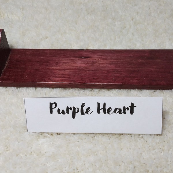 Solid Hardwood Flute Stand ~ Purple Heart