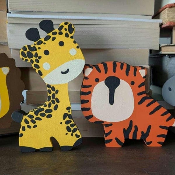 Jungle Animals Room Decor Etsy