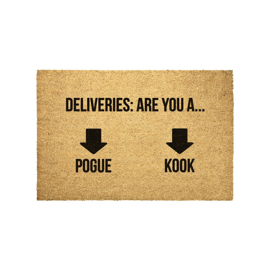 Deliveries Outer Banks Pogue or Kook Outdoor Coir Doormat Welcome Mat ...