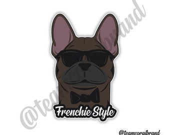 Frenchie Style Brindle sticker