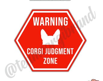 Corgi Judgment Zone magnet