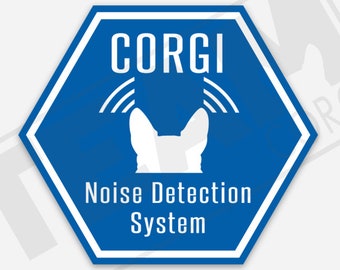 Corgi Noise Detection System sticker