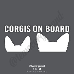 Corgis On Board decal