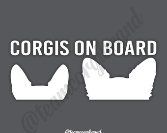 Corgis On Board decal