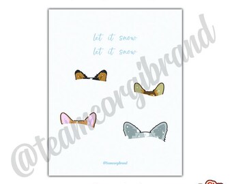 Let it snow Corgi ears