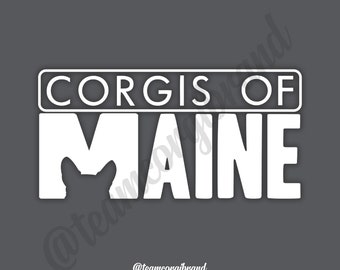 Corgis of Maine decal