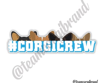 Pegatina de Corgi Crew