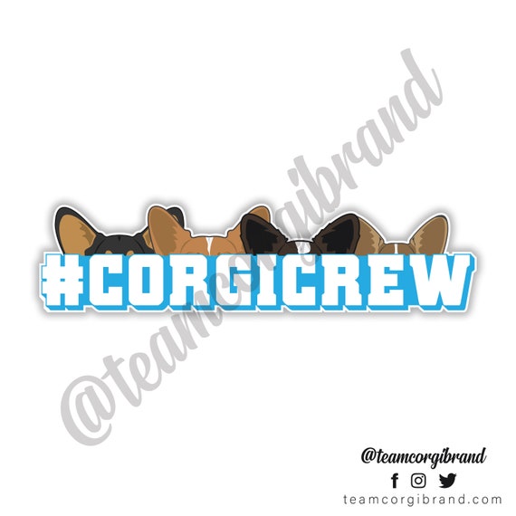 Corgi Crew Sticker