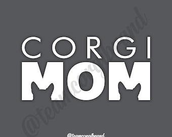Corgi Mom decal