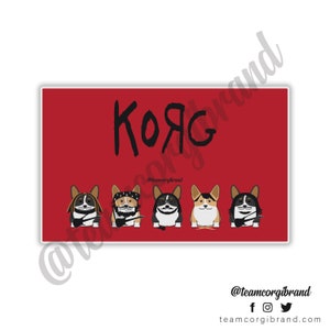 KoRg band sticker