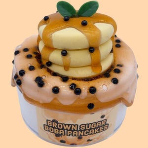 Brown Sugar Boba Pancakes Scented DIY Clay Slime Snoop Crunch