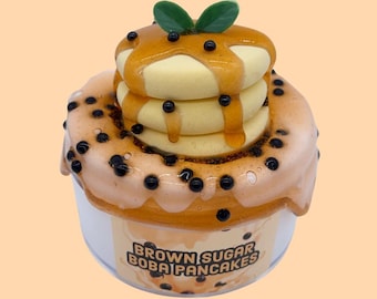 Brown Sugar Boba Pancakes Scented DIY Clay Slime Snoop Crunch