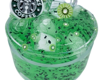 Kiwi Starfruit Refresher Scented Clear Slime