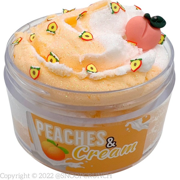 Peaches & Cream Scented Cloud Cream Slime