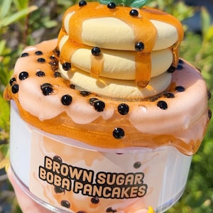 Brown Sugar Boba Pancakes Scented DIY Clay Slime Snoop Crunch image 3