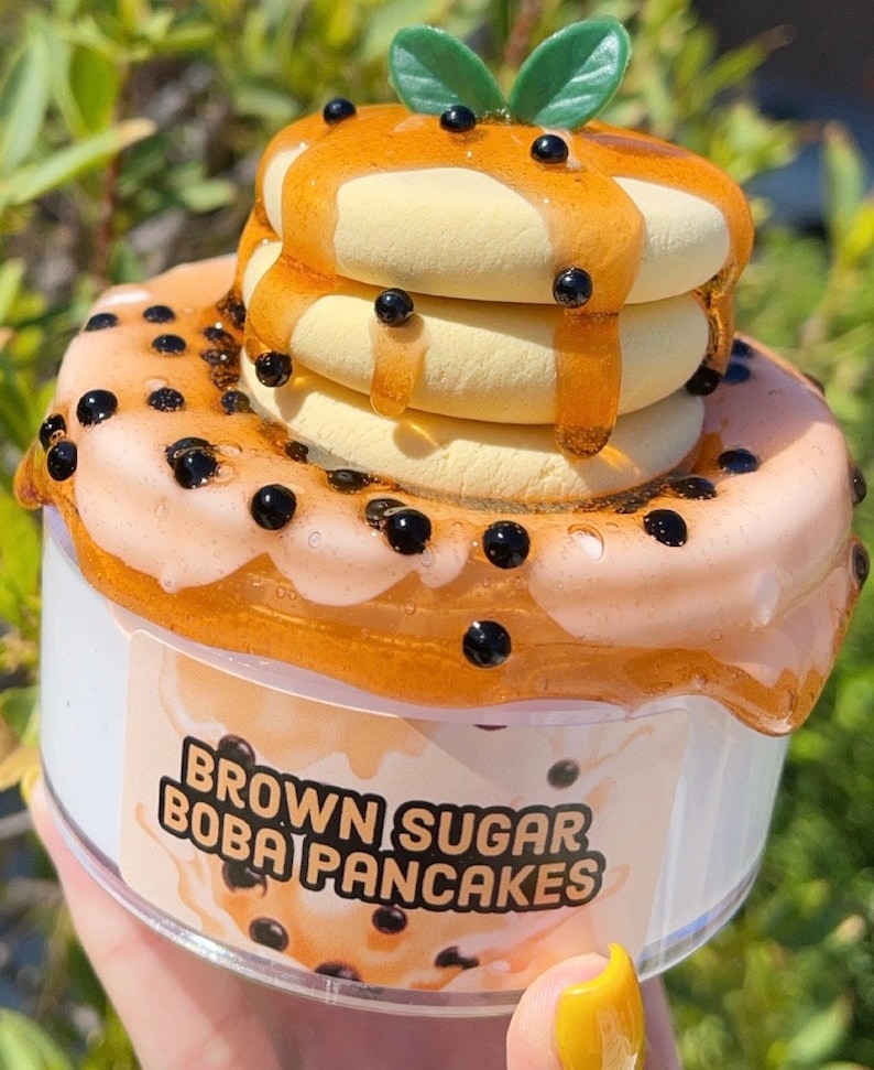 Brown Sugar Boba Pancakes Scented DIY Clay Slime Snoop Crunch image 3