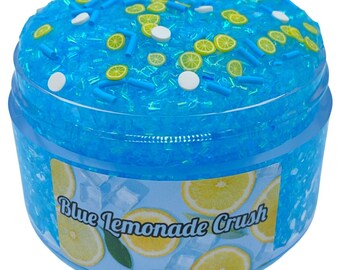 Blue Lemonade Crush Unscenter Crunchy Bingsu Slime