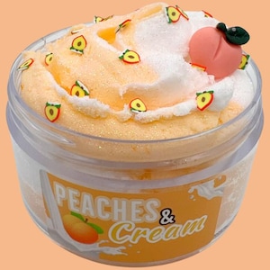 Peaches & Cream Scented Cloud Cream Slime Snoop Crunch
