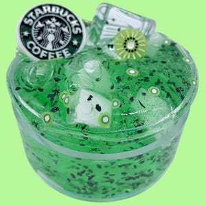 Kiwi Starfruit Refresher Scented Clear Slime Snoop Crunch