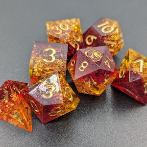 Fire Sharp Edge Dice Set