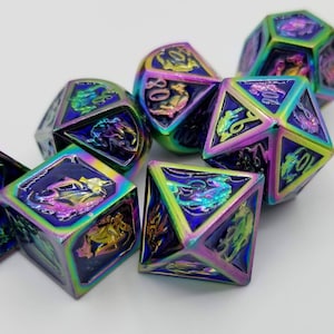 Tap Tap Dragon Metal Dice Set