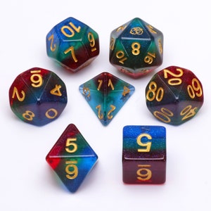 Shore Sunset 7 Piece Dice Set