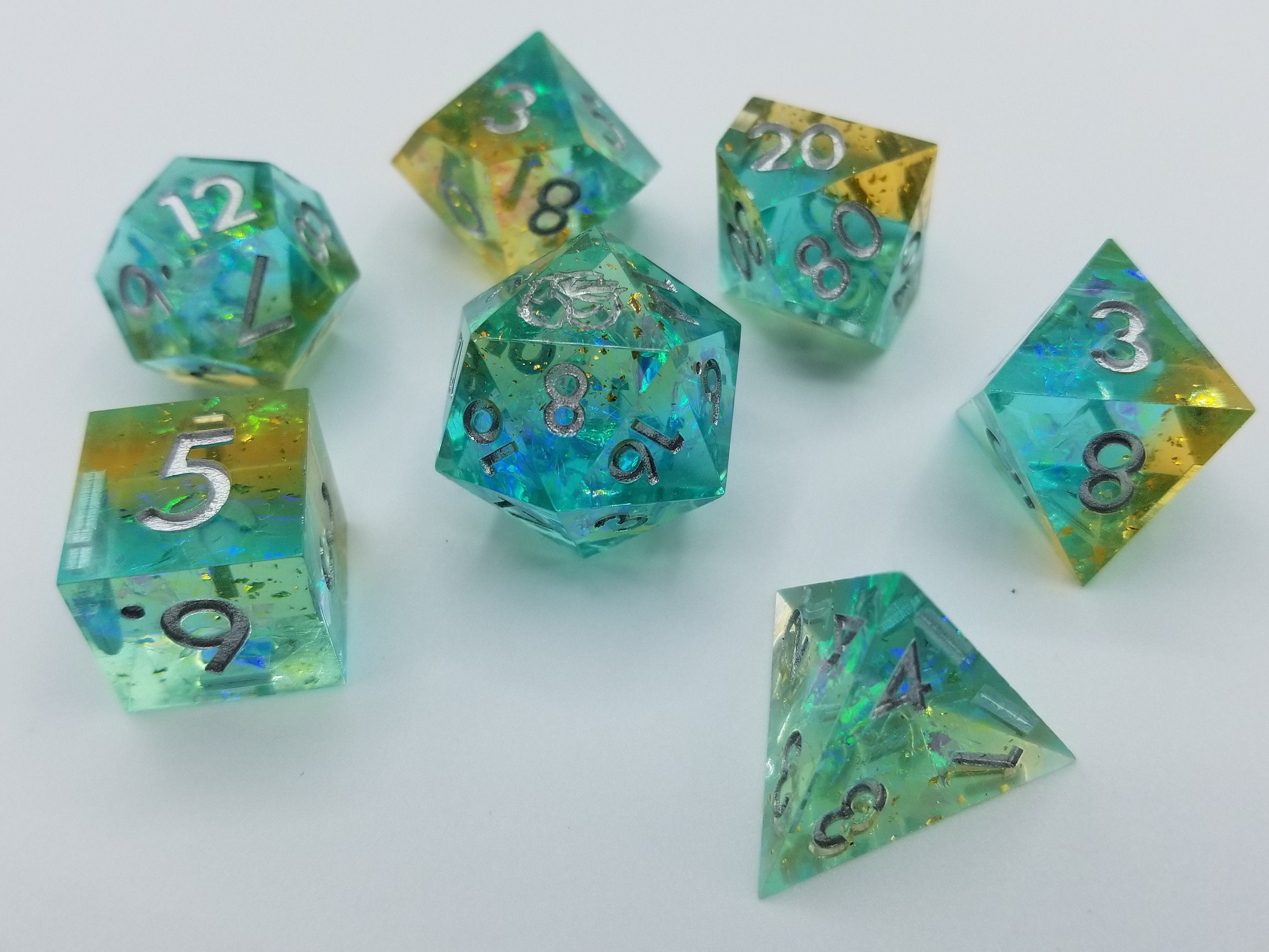 Transmutation Sharp Edge Dice Set Etsy