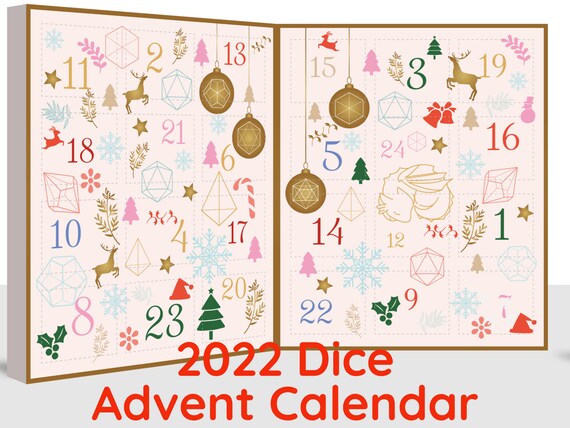 Dice Box Advent Calendar 2021 24 Day Resin Full Sets - Etsy