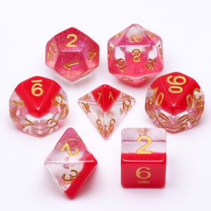 Snow Globe 7 Piece Dice Set