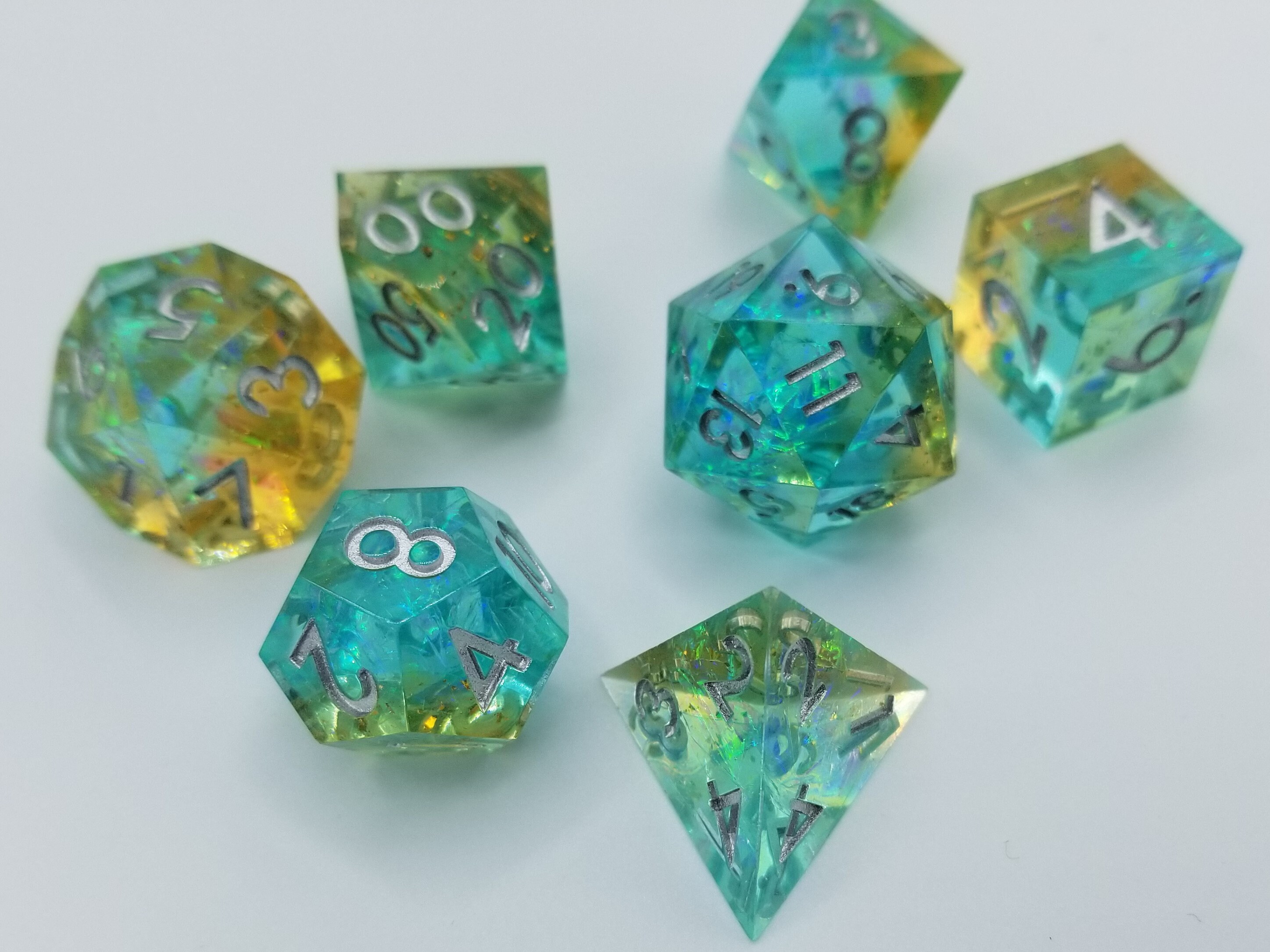 Transmutation Sharp Edge Dice Set Etsy