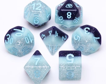 Juego de dados de 7 piezas Winter Ice