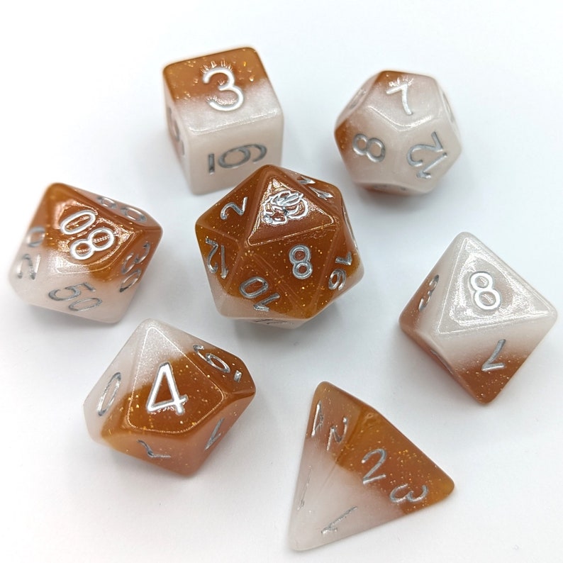 Root Beer Float 7 Piece Dice Set - Etsy