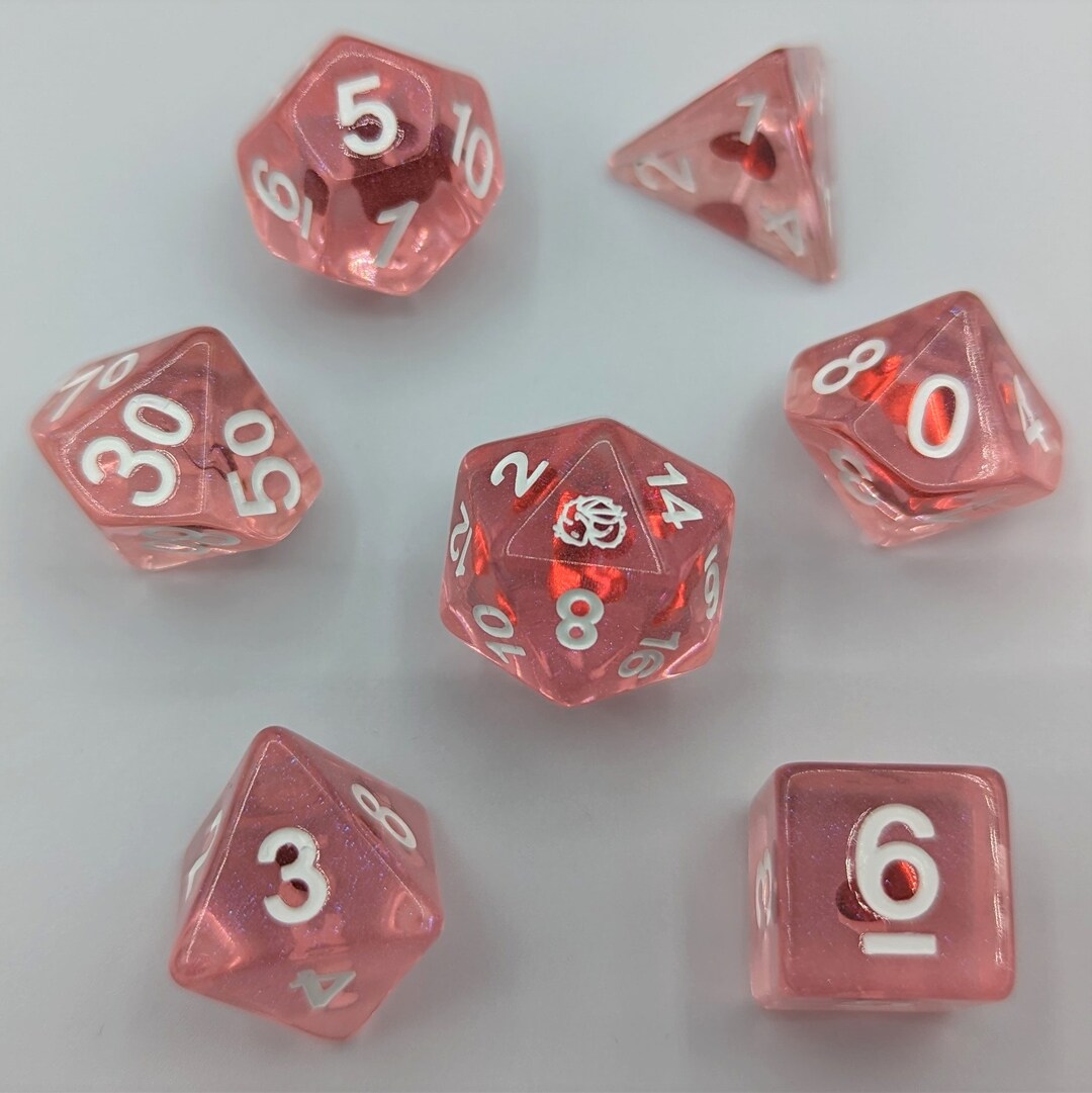 Sweetheart 7 Piece Dice Set Etsy