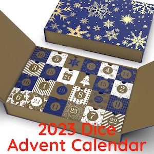 Dice Box Advent Calendar 2023 (24 Day Resin Full Sets)