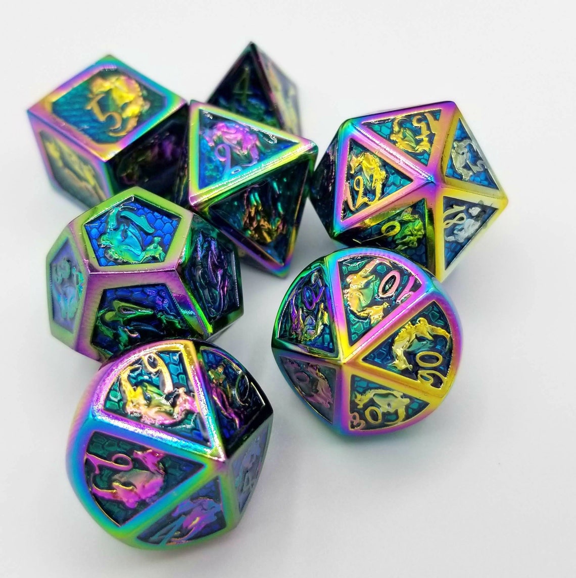 Kismet Metal Dice Set talys Dragon Etsy