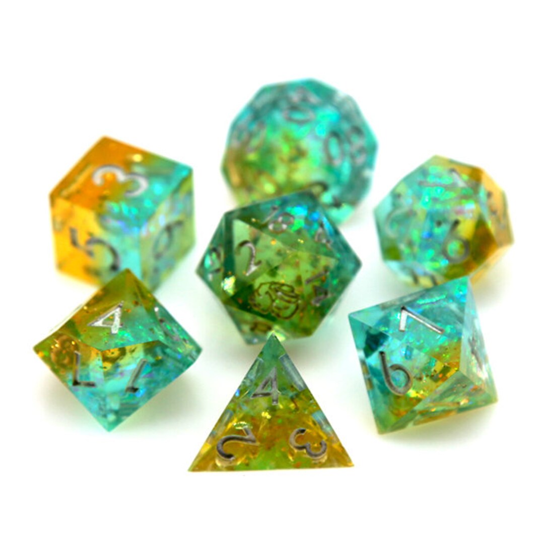 Transmutation Sharp Edge Dice Set Etsy